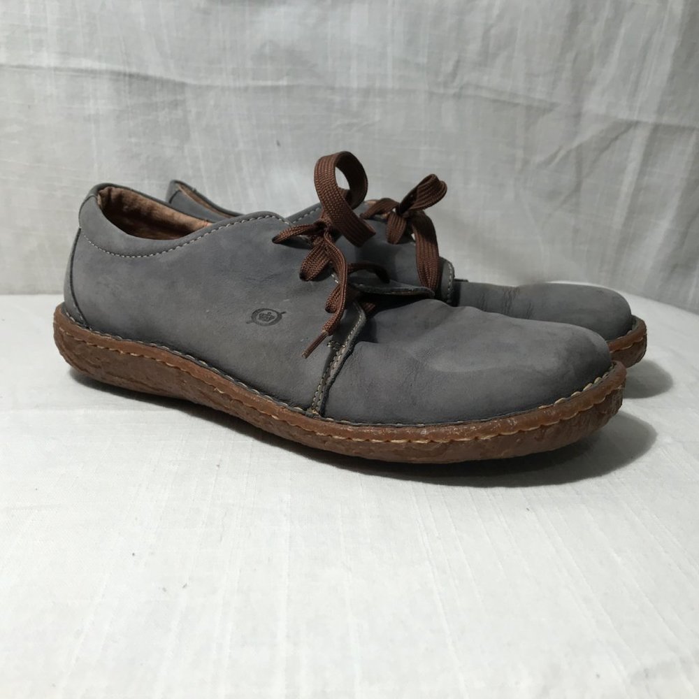 Born Vintage Style Blue Oxford Shoes